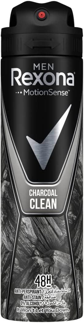 REXONA DEOD SPRAY (CHARCOAL) FM 150ML OFF 20LE