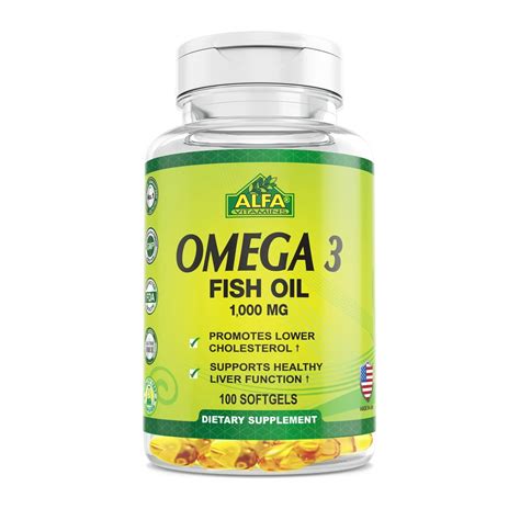 ALFA OMEGA 3 FISH OIL 1000MG 100SOFTGELS