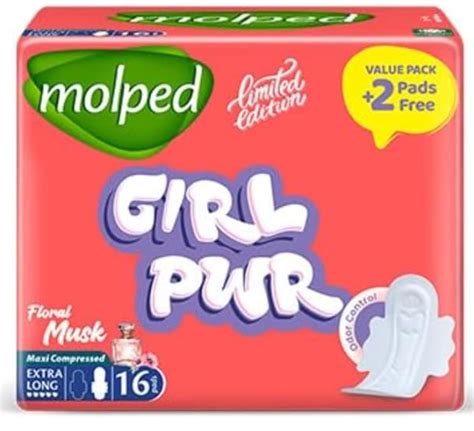MOLPED GIRL PWR FLORAL MUSK LONG 44 PADS
