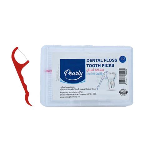 PEARLY FLOSS TOOTHPICK MINT 30PICK Rectangular Box
