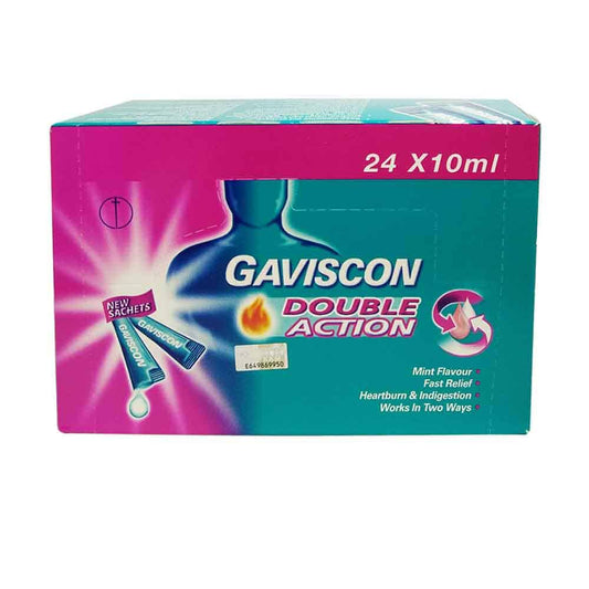 GAVISCON DOUBLE ACTION 24 SACHETS