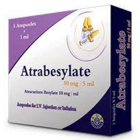 ATRABESYLATE 50 MG IV INJ. & INF. 5 AMP