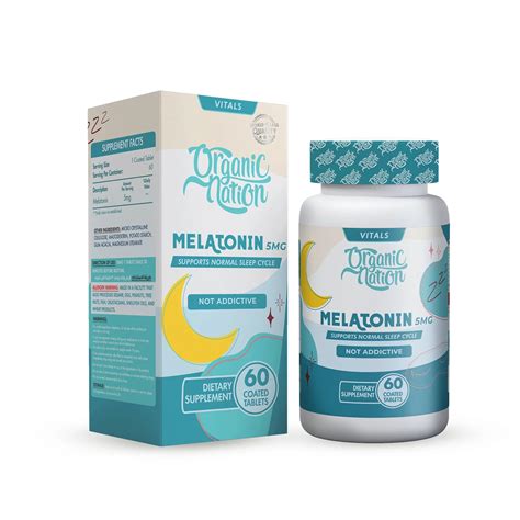 ORGANIC NATION MELATONIN 5 MG 60TAB
