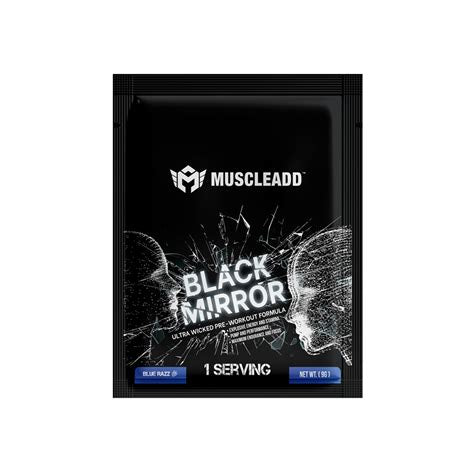 MUSCLEADD BLACK MIRRO 1SERV BLUE RAZZ 9G
