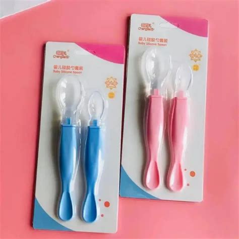 BABY TIME SILICONE FEEDING SPOON 2PCS (BT113) 2 SPOONS