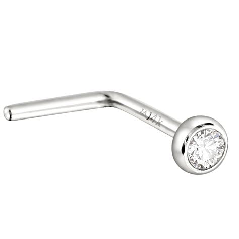 NINA NOSE BIRTHSTONE WHITE (69714)