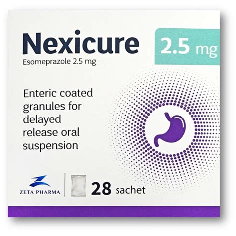 NEXICURE 2.5 MG 28SACH