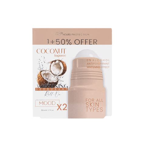 MOOD COCONUT DEO ROLL ON 50ML OFFER