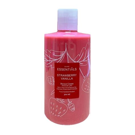 ESSENTIALS STRAWBERRY VANILLA SHOWER CREAM 500ML