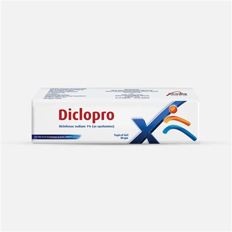 DICLOPRO TOPICAL GEL 50GM
