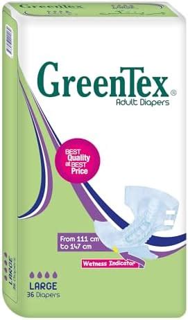 GREENTEX ADULT DIAPERS LARGE 36PCS Adult Diapers