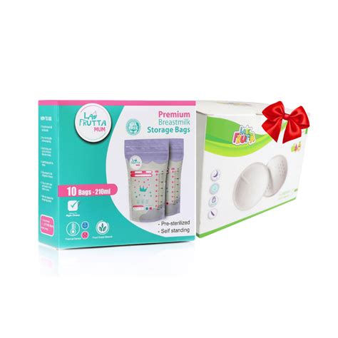 LA FRUTTA BREAST 60PADS+MILK STORAGE BAGS OFFER