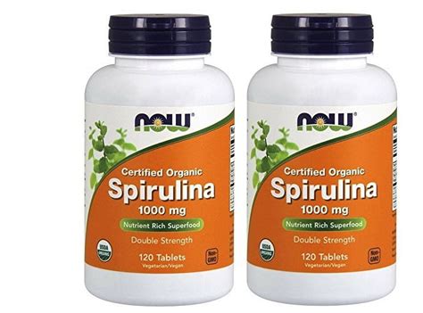 NOW -- SPIRULINA 1000MG 120 TAB