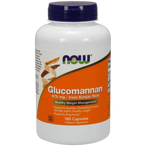 NOW -- GLUCOMANNAN 180CAP