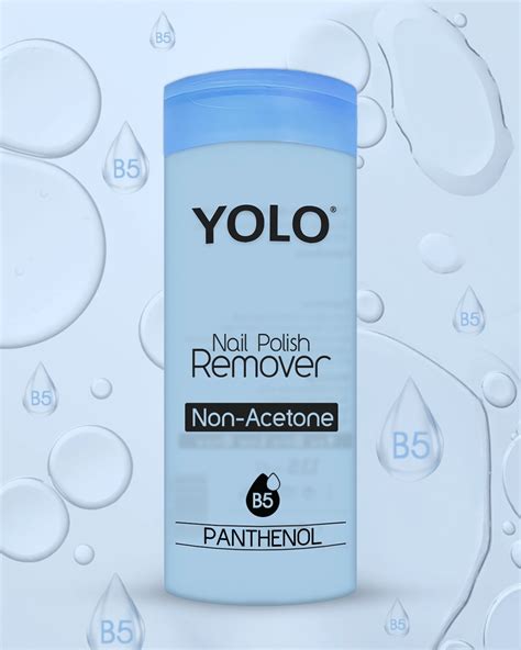 YOLO NAIL POLISH REMOVER NON ACETONE PANTENOL 135ML