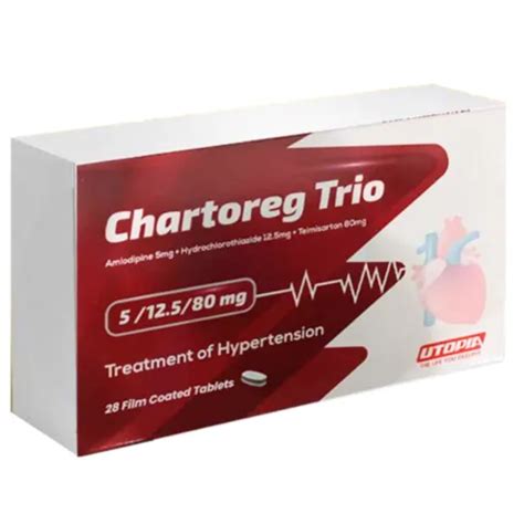 CHARTOREG TRIO 5 / 12.5 / 80 MG 28 TAB --
