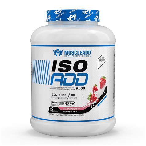 MUSCLEADD ISO ADD PLUS 60SERV STRAWBERRY 2040GM
