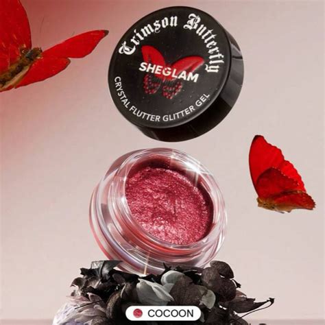 SHEGLAM CRIMSON BUTTERFLY GLITTER GEL(INSTAR)4.6G