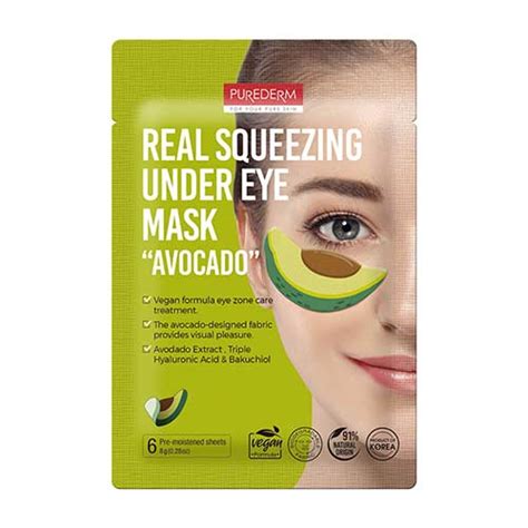 PUREDERM REAL SQUEEZING UNDER EYE MASK AVOCADO %%