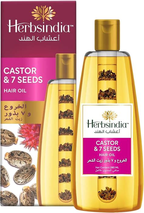 HERBSINDIA HAIR OIL CASTOR &7 SEEDS 180G