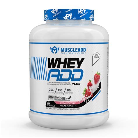 MUSCLEADD WHEY ADD PLUS 60SERV STRAWBERRY 2040GM