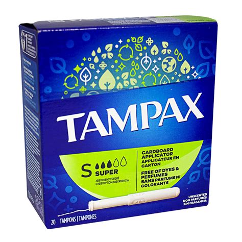 TAMPAX SUPER 20 TAMPONS