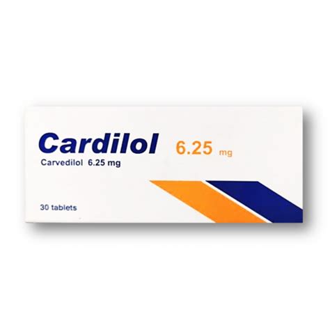 CARDILOL 6.25 MG 30 TAB --