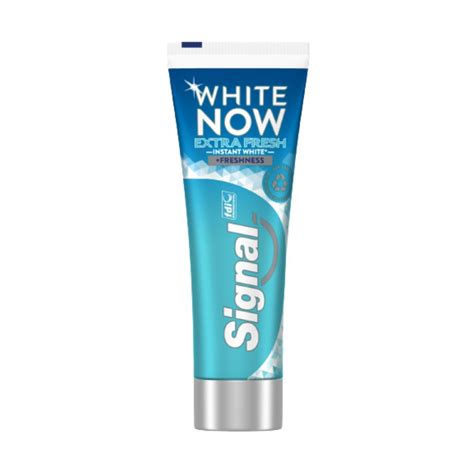 SIGNAL WHITE NOW EXTRA FRESH 75 ML + Free Brush