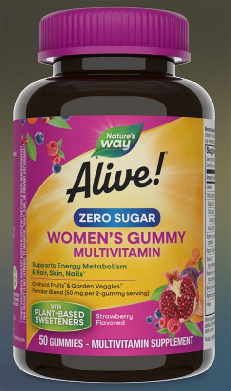 ALIVE MULTIVITAMIN WOMEN ZERO SUGAR 50GUM