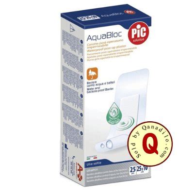 PIC AQUA BLOC PLASTER 10X25CM Surgical plaster