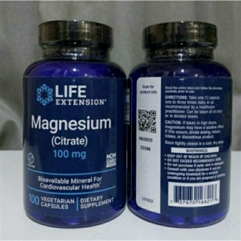 LIFE MAGNESIUM 100MG 100CAP