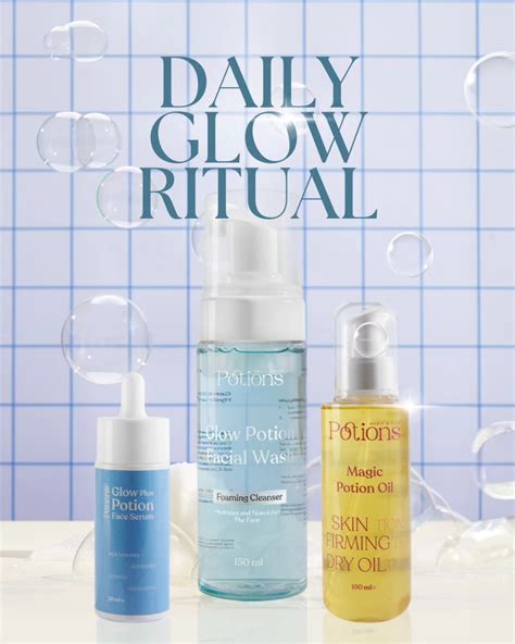 POTIONS GLOW FACIAL WASH FOAMING CLEANSER 150ML