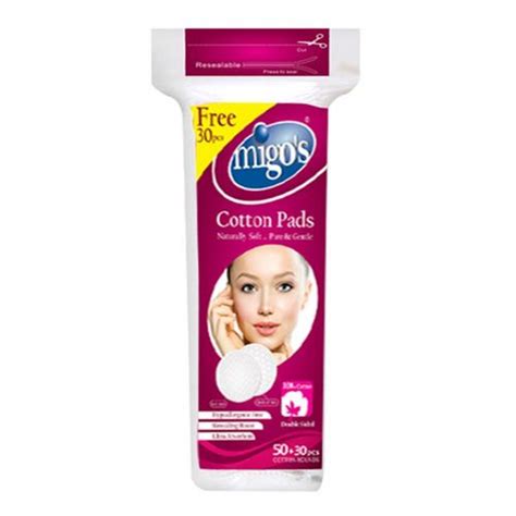 MIGOS COTTON PADS 50+30PCS Makeup Cotton