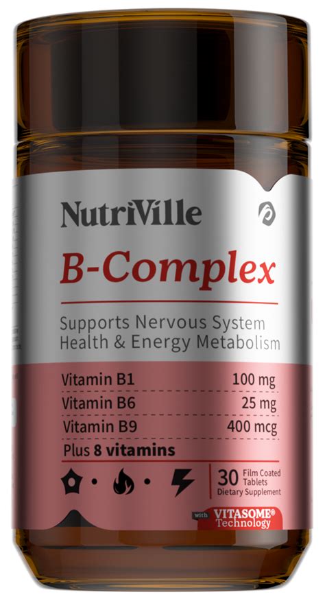 NUTRIVILLE B COMPLEX 30 CAP