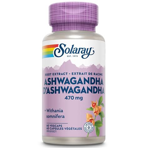 SOLARAY ASHWAGANDHA 60CAP