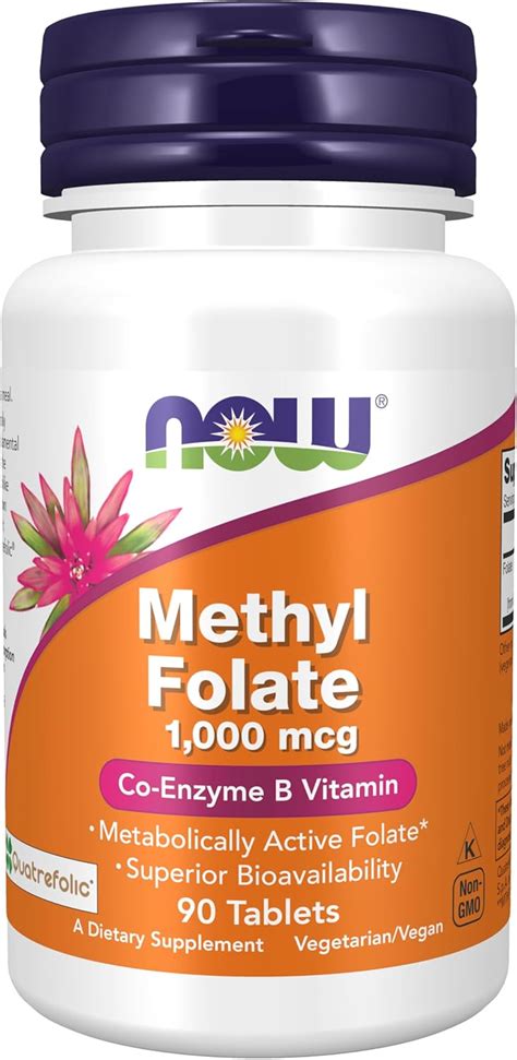 NOW -- METHYL FOLATE 1000MG 90 CAP