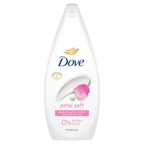 DOVE SHOWER GEL PETAL SOFT 720ML %%