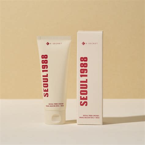 K-SECRET SEOUL1988 CREAM SNAIL MUCIN 93% RICE 100ML