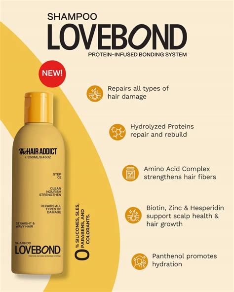 THE HAIR ADDICT LOVEBOND SHAMPOO 250ML