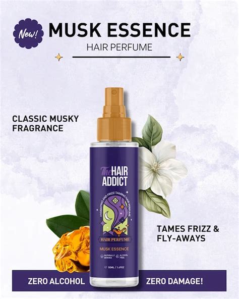THE HAIR ADDICT HAIR PERFUME MUSK ESSENCE 50ML