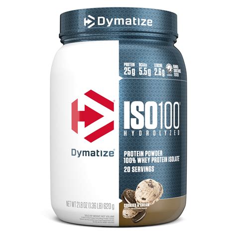 DYMATIZE ISO 100 COOKIES & CREAM 20 SERVINGS 1.36 LB 620KG
