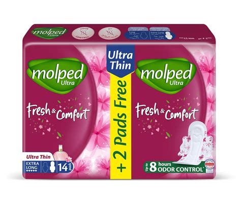 MOLPED FRESH&COMFORT EX.LONG 14 PADS(1+1)OFF