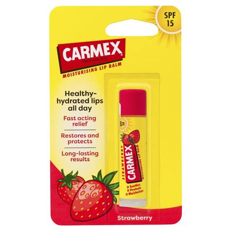 CARMEX MOIST LIP BALM SPF15 STRAWBERRY 4.25G %%