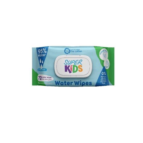 SUPER KIDS WATER WIPES 20 WIPES