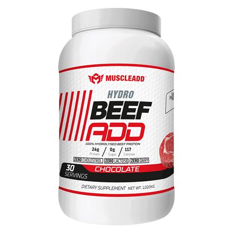 MUSCLEADD HYDRO BEEF ADD 30 SERV COLA 900GM