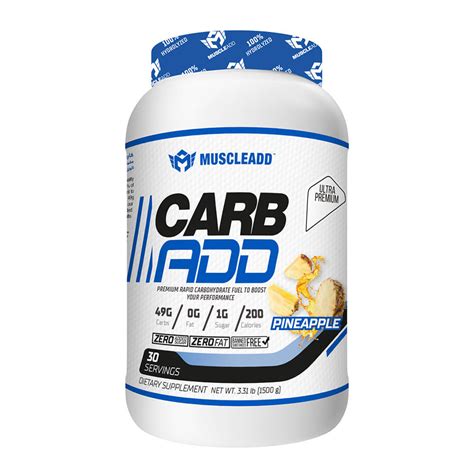 MUSCLEADD CARB ADD 30SERV PINEAPPLE 1500GM