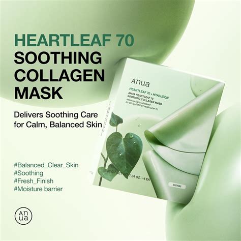 ANUA MASK HEARTLEAF 70 HYALURON SOOTHING COLLAGEN 38G