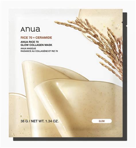ANUA MASK RICE 70 CERAMIDE GLOW COLLAGEN 38G