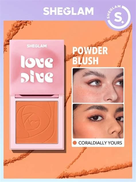 SHEGLAM LOVE DIVE POWDER BLUSH HIGH (CORALDIALLY)