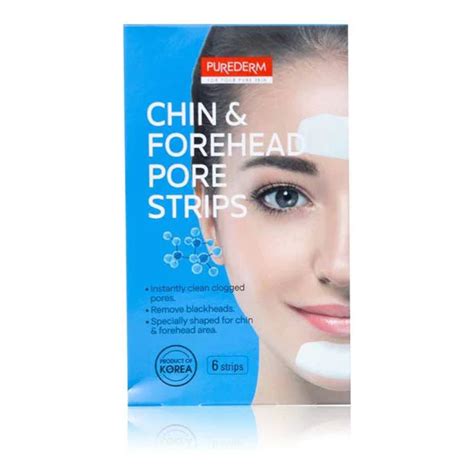 PUREDERM CHIN&FOREHEAD 6 STRIPS %%